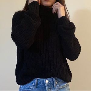 H&M mock neck knit sweater